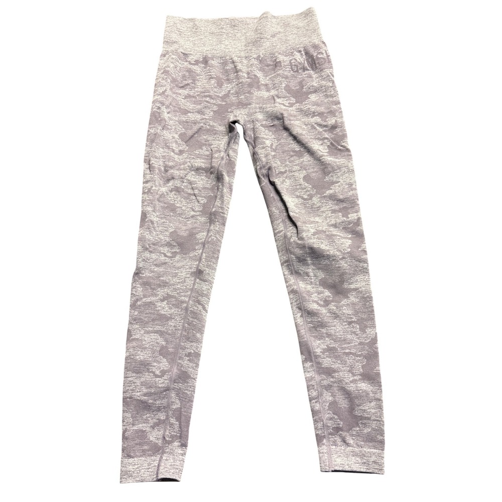 Gymshark Purple Camo Seamless High Waisted Leggings Womens Size Medium M